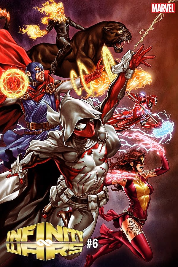 Mark Brooks Draws Infinity Warps for Infinity Wars #6 Variant